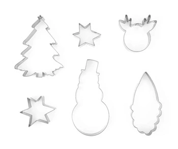 Wykrawacze do ciastek Merry Christmas 6 szt. Party Deco