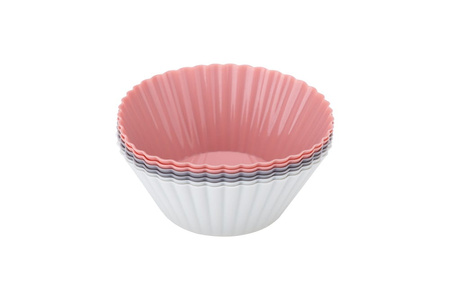 Foremki silikonowe papilotki na muffinki 6 sztuk 7,8x7,8x3 cm Galicja
