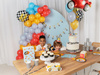 Balony Eco 33 cm, Happy Birthday, mix (1 op. / 5 szt.)