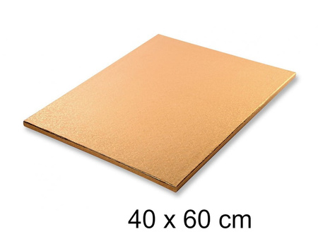 Podkład pod tort ZŁOTY 40x60 cm h 1,2 cm