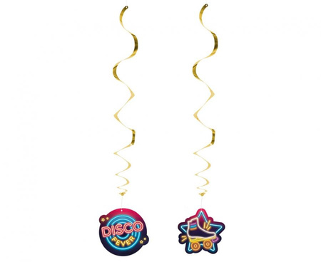 #DEI Dekoracja Disco fever, dwustronna , 85 cm., 2 szt.