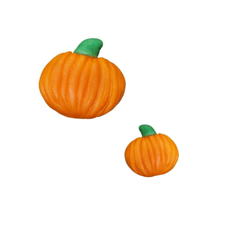 Dekoracje cukrowe na muffinki tort DYNIE Halloween 5 szt. MIX WIELKOŚCI KicCake
