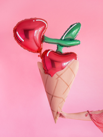 Balony Eco 30cm pastelowe, rumiany różowy (1 op. / 10 szt.)