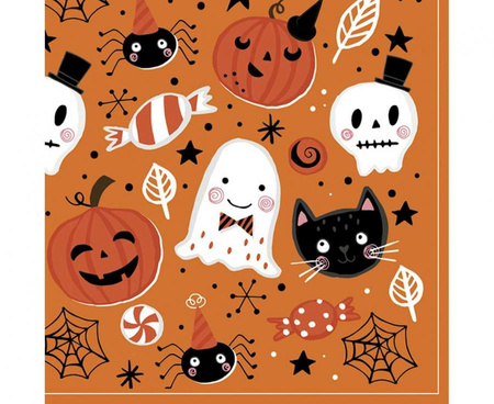 #ZSE Serwetki pap. Orange Halloween Booo, 33x33 cm, 20 szt.