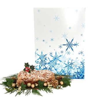 Pudełko na ciasto 31x22x8 cm ŚNIEŻYNKI