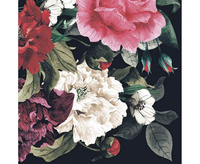 #ZSE Serwetki papierowe Painted Baroque Bouquet on Black, 33 x 33 cm, 20 szt.