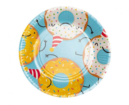 #ZTA Talerzyki Donut 23 cm, 8 szt.