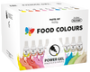 Zestaw 9 szt. barwniki do kremów biszkoptu PASTELOWE PowerGel Food Colours