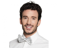 #STAI Mucha w cekiny srebrna