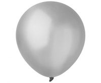 #BL Balony Decomex 5", metallic Silver, 100 szt.