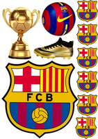 Opłatek na tort FC BARCELONA WZ.III