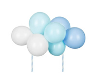 Balonowy topper na tort NIEBIESKI 29 cm PartyDeco