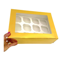 Pudełko na 12 muffinek muffiny 33x24x10 cm ZŁOTE