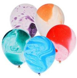 Balony lateksowe marmurkowe, mix 30 cm 5 sztuk