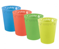 #ZKUW Kubek wielokrotnego użytku, 4 kolory, 250 ml., 4 szt.