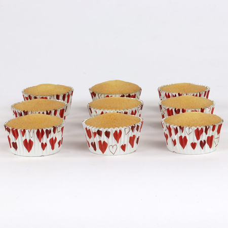 Papilotki do muffinek SERDUSZKA SERCA 30 szt. PME