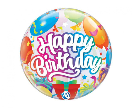 #BFK Balon Takara BUBBLE BALLOON Birthday Surprise, 22"