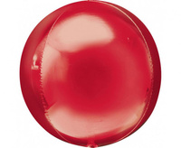 #BFK Balon foliowy 15" ORBZ - kula czerwona