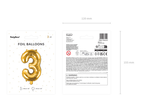 Balon foliowy Litera ''X'', 35cm, srebrny