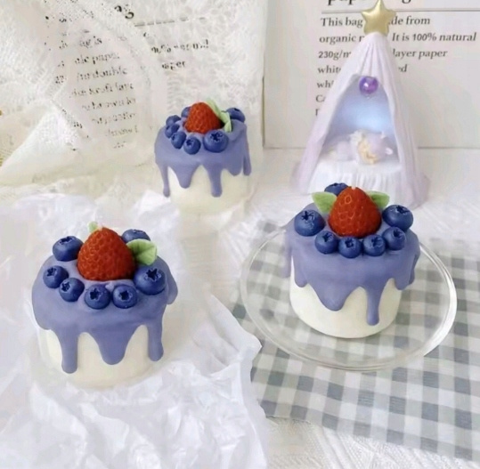 Foremka silikonowa BORÓWKI JAGODY - widok ogólny formy silikonowej