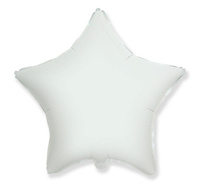 #BFK Balon foliowy 18" FX - Gwiazda (biała), niepakowany
