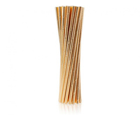 #ZSŁ Rurki (słomki) pap. różowo-złote, 6x197mm / 24 szt. (błyszczący wzór)