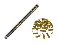 Tuba z konfetti, złoty, 80cm