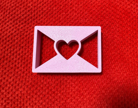 Foremka do tworzenia dekoracji KOPERTA Z WALENTYNKĄ WZ.I KicCake