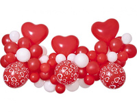 #GB Girlanda balonowa DIY Love, 65 szt.
