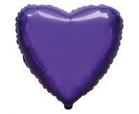 #BFK Balon foliowy 18" FX - Serce (fioletowe), pakowany