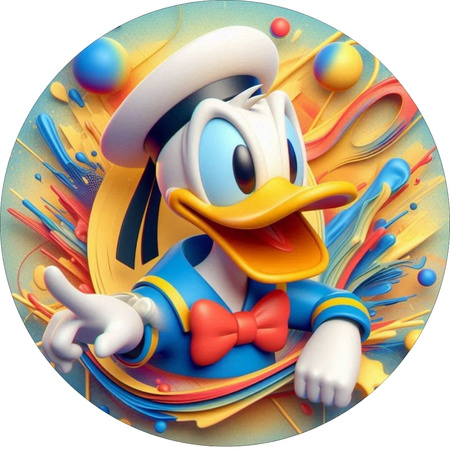 Opłatek na tort KACZOR DONALD  WZ.I