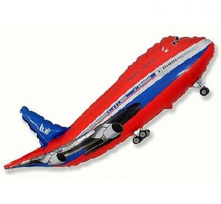 #BFK Balon foliowy 14" FX - Samolot (czerwony), niepakowany