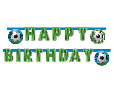 #DEBA Banner Soccer Fans - Happy Birthday