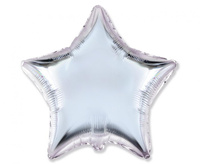 #BFK Balon foliowy 18" FX - Gwiazda (srebrna), pakowany
