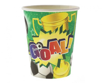 #ZKU_GD Kubeczki papierowe Piłka, 270ml/6 szt. KK