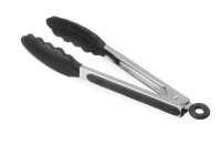 Silikonowe szczypce uniwersalne CZARNE (L)267mm Hendi