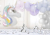 Ciężarek do balonów Gwiazdka SREBRNY 10x11 cm Party Deco