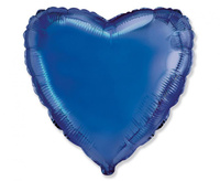 #BFK Balon foliowy 18" FX - Serce (niebieskie), pakowany