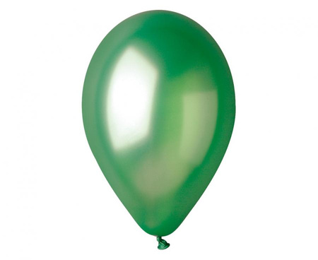 #BL Balony GM90 metal 10" - zielone 37/ 100 szt.
