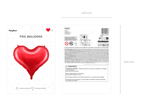 Balon foliowy Hocus Pocus, 45 cm, różowy