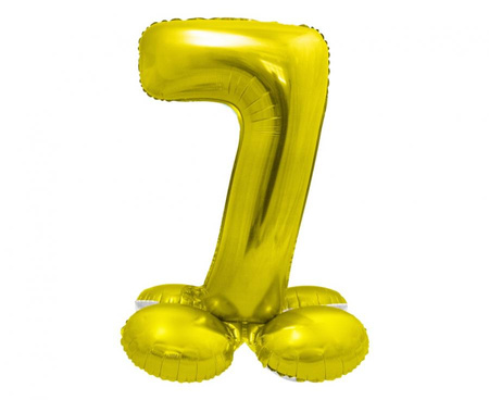 #BFC27 Balon foliowy Smart, Cyfra stojąca 7, złota, 72 cm KK