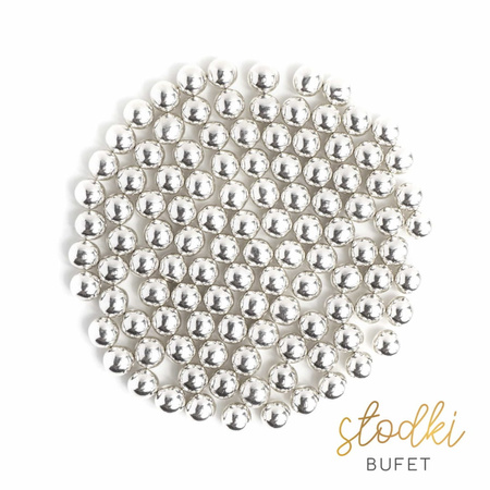 Posypka dekoracyjna Silver Chocoballs 90g Słodki Bufet