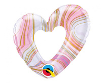 #BFK Balon foliowy 14" QL SHP Marble Hearts KK