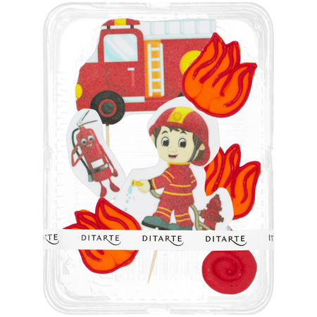 Figurki na tort STRAŻ POŻARNA 2D WZ. I Ditarte