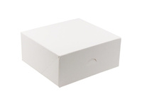 Pudełko na ciasto 20,7x19,2x9 cm BIAŁE