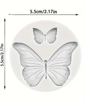 Forma silikonowa do dekoracji masy cukrowej czekolady MOTYL MOTYLKI  II