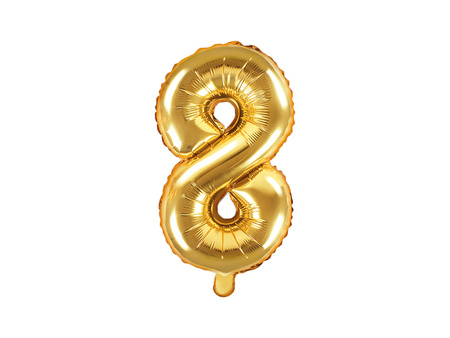 Balon foliowy Cyfra ''2'', 35cm, srebrny