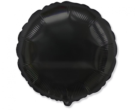 #BFK Balon foliowy 18" FX - Okrągły (czarny), pakowany