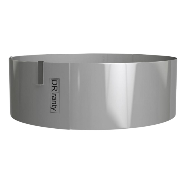 Regulowany rant do pieczenia ciast 14 cm wysoki, zakres średnicy 31–42 cm