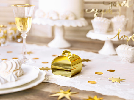 Baner Just Married, różowe złoto, 20x77cm
